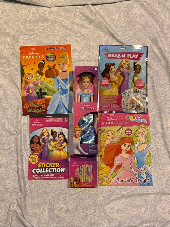 Disney Other - Disney Princess Cinderella Doll & Kids Activity Set